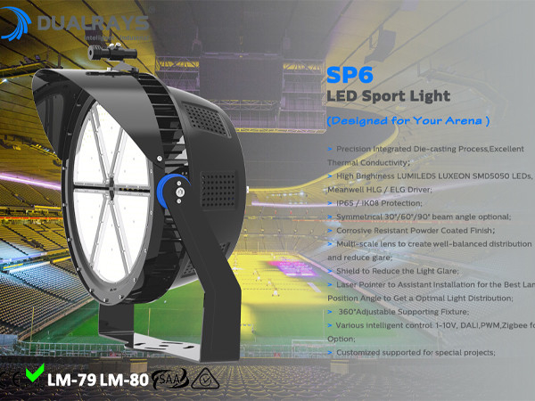 400W 60000lm Modular LED Sports Ground Floodlights 1000W Traditional Lamp Equivalent For Europe Market With CE ROHS SAA