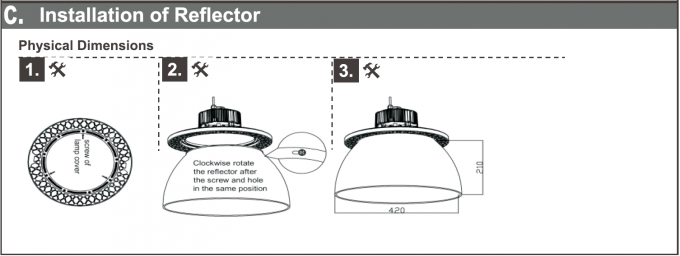 2020 DEVELOP DALI DIMMING UFO LED HIGH BAY LIGHT 100W IP65 AC90-305V  120º BEAM ANGLE