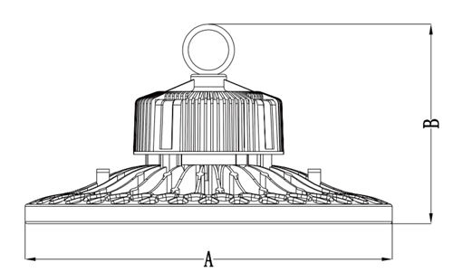 AC90V~305V 200 Watt Led High Bay Light 140LPW Meanwell Optic Lens 60°/90°/120° Optional