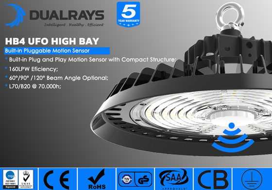 CE CB ASS IP65 UFO LED High Bay Light Meanwell HBG Sosen LED Driver With CE CB ASS TUV GS D Mark For Supermarket