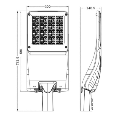 IP 65 CE CB ASS TUV Support Any Special Project 180W LED Street Lights With Motion Sensor For Highway