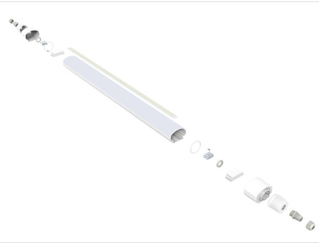 Warehouse Applied 1200mm Led Tri Proof Light 160LPW 40W Full PC Housing Long Life