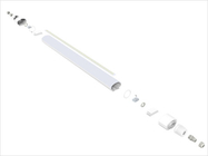 Industrial LED Tri Proof Lighting 2ft 20W 160LPW Efficiency DALI Dimming Anti Vanpor