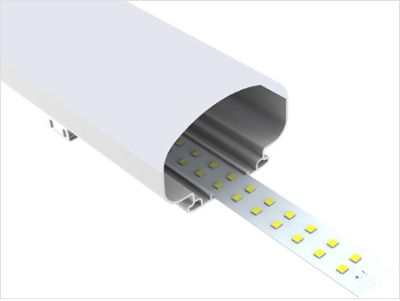 PC Housing Durable 160LPW Efficiency LED Tri Proof Light IP66 Long Life Emergency 0 to10V