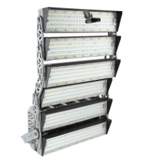 600W IP66 Moudlar LED Flood Light 5 Years Warranty For Stadium Meanwell Driver