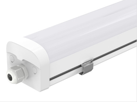 Dimmable LED Tri Proof Light IK10 IP65 For Industry Single End Input