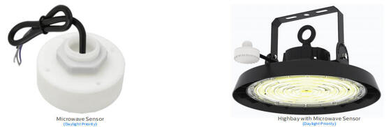 LED Highbay Light Featuring Meanwell Driver IP66 Protection and Various Sensor Controls for Industrial Applications