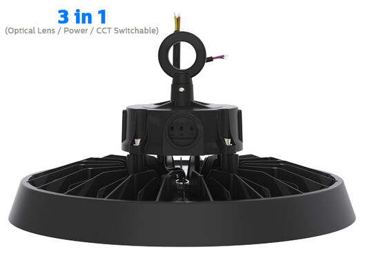 LED Highbay Light Featuring DIP Switchable Settings for Power and Color Temperature with Multiple Beam Angle Options for Industrial