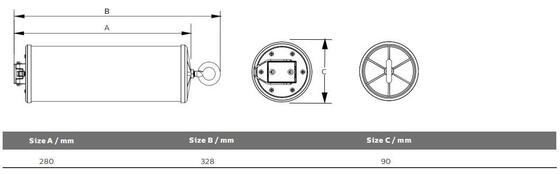15W LED Portable Work Light with IP69K Protection and AC/DC24-42V Operation for Marine and Temporary Applications