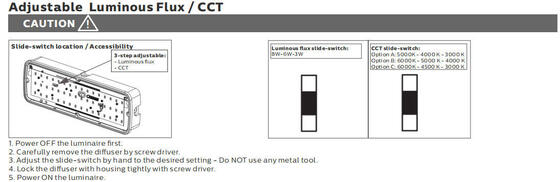 Bulk Head LED Porch Light 8W with 3CCT and Power Switchable