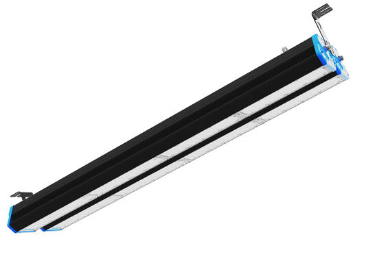 DUALRAYS HB6 IP65 140LPW Aluminium LED Linear Highbay for Warehouse Aisle with Microwave Sensor and Emergency Optional