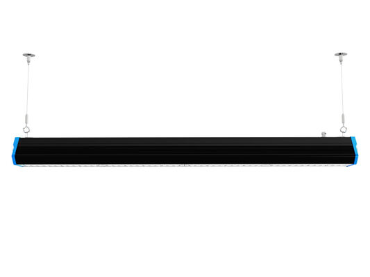 DUALRAYS HB6 IP65 140LPW Aluminium LED Linear Highbay for Warehouse Aisle with Microwave Sensor and Emergency Optional