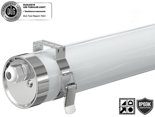 DUALRAYS LIGHTING MTB6 LED Marine Tubular Light IP66 IP69K IK10 Protection made on high quality non-corrosive materials - PMMA, polycarbonate, and 304/316 stainless steel