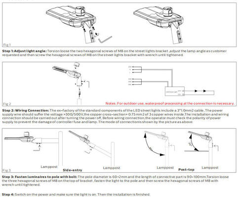 30W S3 LED Street Lamps with smart lighting IP66 160LPW 7 years guarantee