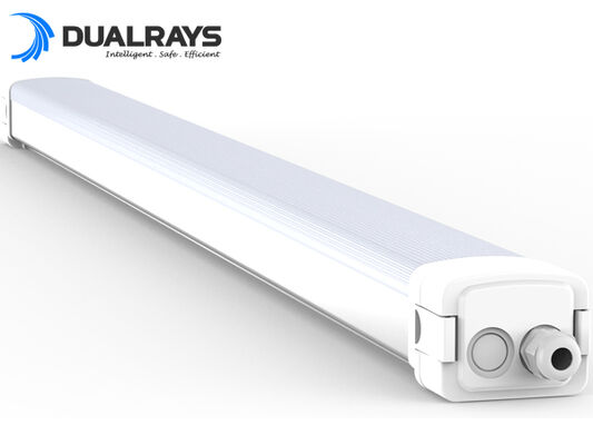 4ft/40W D5 LED Moisture-proof Light with DIP Switchable Power/3CCT 160LPW Efficiency ON-OFF, 1-10V dimming, DALI-2, Mesh, Zigbee and Casambi Control