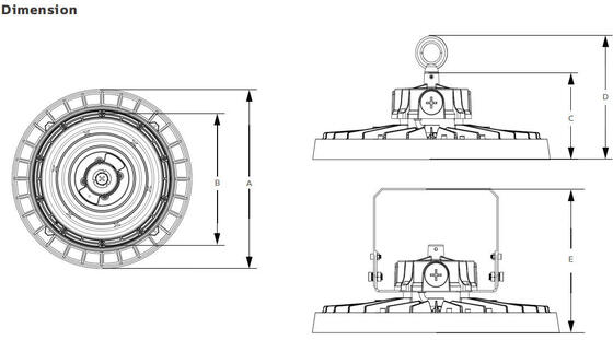 High Power LED Sports Ground Floodlights 150 Watt With Different Beam Angle