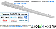 Universal Linear Retrofit LM5 Line Version IP65 5ft Led Tube Light 55W PC Cover No UV IR Mercury Free