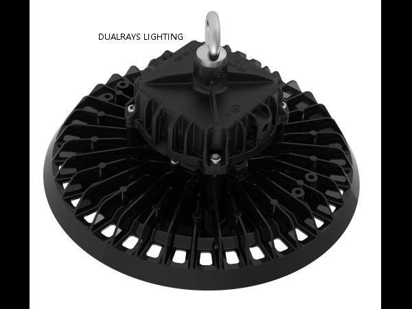 Industrial Warehouse DUALRAYS HB4 UFO LED High Bay Light with Pluggable Motion Sensor Convenient Stocking