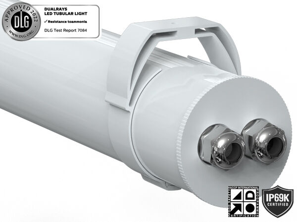 1.5m 60W IP69K IK10 TB7 LED Tubular Light for Farm with 3 or 5 wiring-through linkable