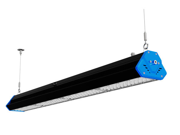 DUALRAYS 1ft 50W HB6 IP66 140LPW Aluminium LED Linear Highbay for Warehouse Aisle with Microwave Sensor and Emergency Optional