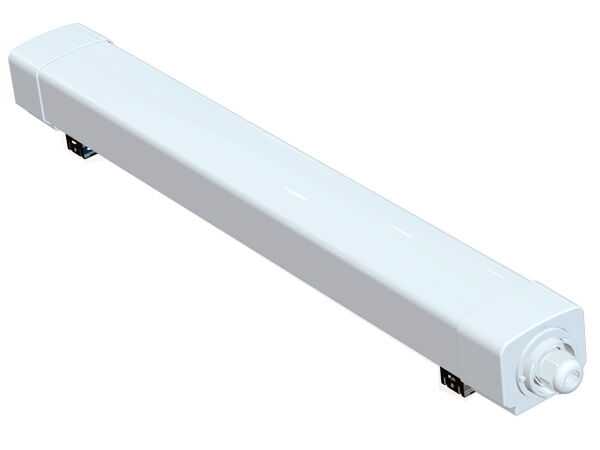D3 LED Moisture-proof Light with quick snap end-cap design makes it extremely fast installation and maintenance applications such as parking garage lots, factory, low-racked warehouses etc