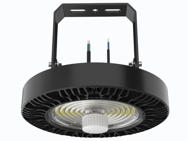 DUALRAYS LIGHTING HB4H Commercial Industrial IP65 Aluminum UFO for High Bay Flood Light 100W-240W Motion Sensor Control High Lumen for Warehouse