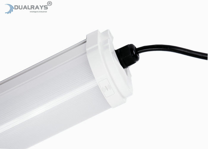 Dualrays D2 Series 50W 5ft Slim LED Tri Proof Light 160LmW Full Plastic Batten IP65 for Parking Lot